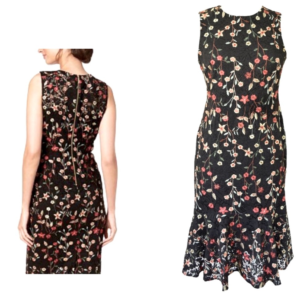 🌼Calvin Klein Black Floral Dress🌼